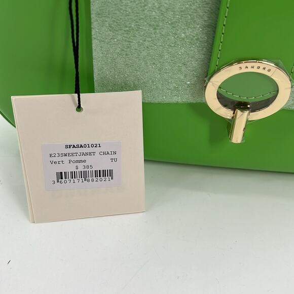 Sandro Sweet Janet Chain Bag - Lime - New with tags - $385 MSRP - Picture 3 of 10
